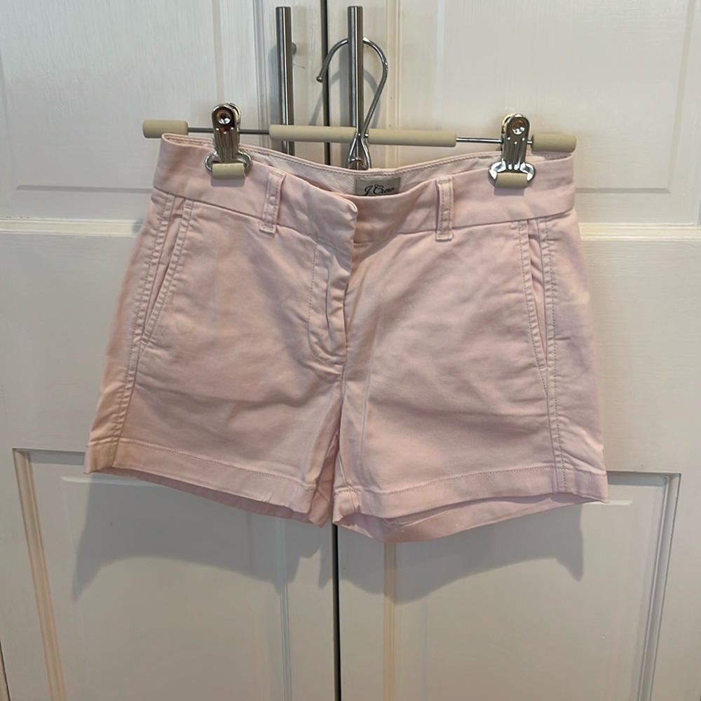 J. Crew light pink shorts, size 00
